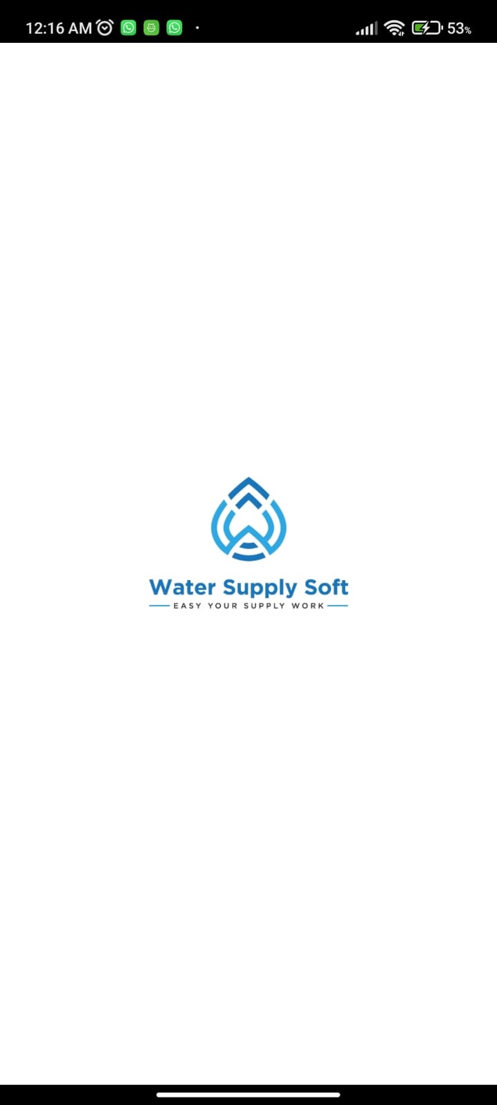 Water Supply Soft sign-in screen